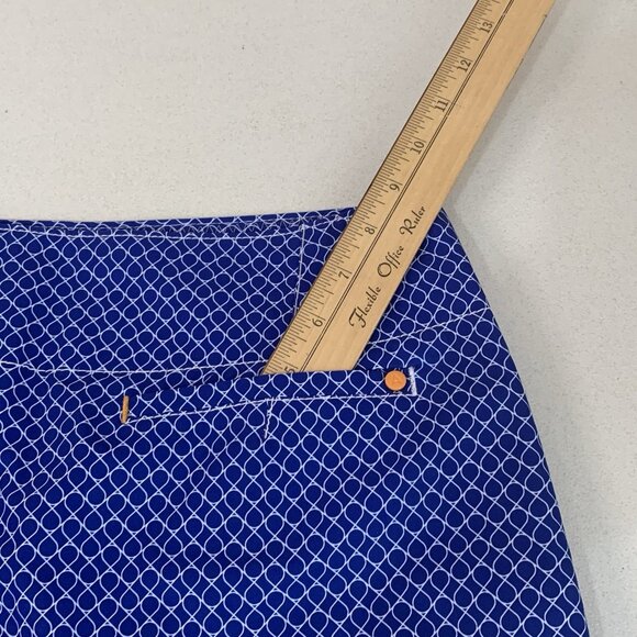 Annika Golf Skort Womens 4 Purple White Side Zip Pocket Abstract Geometric sport - Picture 7 of 10